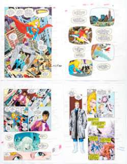 Tom McCraw - Showcase ‘95 #1 Complete 18-Page Supergirl Production Color Guide (DC, 1995).... (Total: 18 Items)