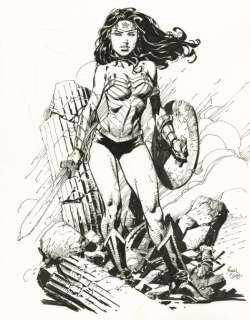 Finch, David. Illustration originale Wonder Woman | BDEnchères