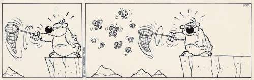 Dupa | Cubitus, strips n°1015 à l’encre de Chine et au… | AZ auction