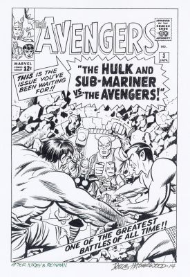 Doug Hazelwood | DOUG HAZLEWOOD 2013 AVENGERS #3 COVER RECREATION | Tri-State Original Art