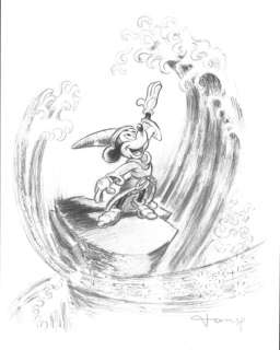 Fernandez, Tony | Original Pencil Drawing  - Mickey Mouse  - The Sorcerer’s Apprentice | Catawiki