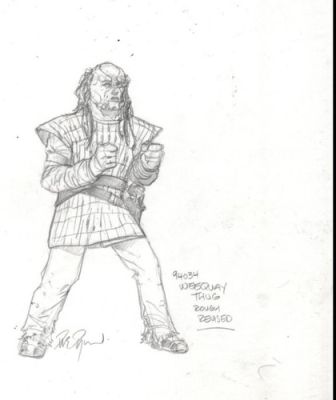 DAVE DORMAN original art, STAR WARS WeeQuay Thug, Signed, 11x8.5 | eBay US