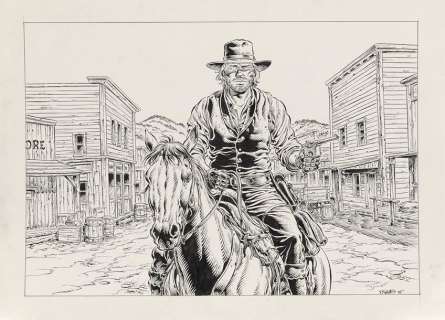 Swolfs Yves Belge 1955 | DURANGO Illustration originale de "Durango"2015Encre de chine sur papierSignée31.4… | Cornette de St Cyr