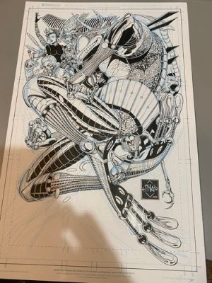 ETHAN VAN SCIVER Original Cover Art CYBERFROG FTFF Design! 11X117 New!!