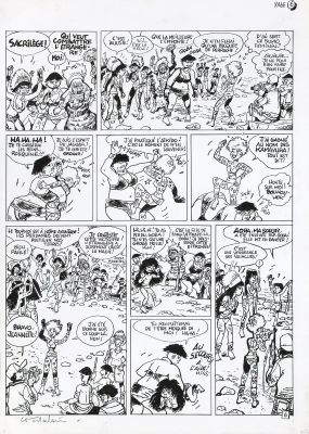 Wasterlain | Lot 605 - Jeannette Pointu, planche n°6 à l’encre de… | AZ auction