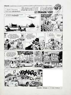 JEANNETTE POINTU - LE DRAGON VERT, Planche inédite, dernière case manquante. Dimensions:... | Coutau Bégarie