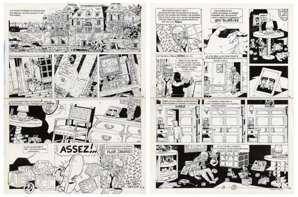 Urbain | Lot 093 - Julie Brizard, planches n°1 et 2 à l’encre de… | AZ auction