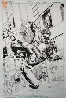 Gary Frank - Green Lantern #60 Cover (Dc, 2011) Vs Parallax-Flash