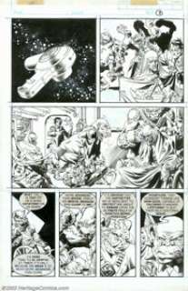 Michael Golden and Rudy Nebres - Original Art for Goblin #1, page 2 (1982). Terrific sf/monster art in this - | Heritage