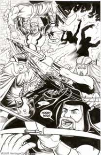 Brendon and Brian Fraim - Original Art for Knights of the Dinner Table #14, page 23 (Kenzer & Co., 2000). It‘s -
