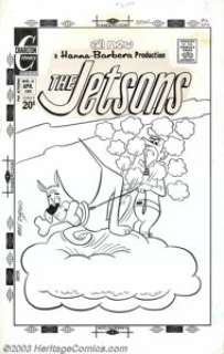Ray Dirgo - Original Cover Art for The Jetsons #16 (Charlton, 1972). Crazy, cosmic, cover shtick by Ray Dirgo. - | Heritage