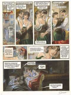 Lot 94 - JEAN-PIERRE GIBRAT Le Sursis (T.2), Dupuis 1999 Planche originale n° 9 accompagnée...