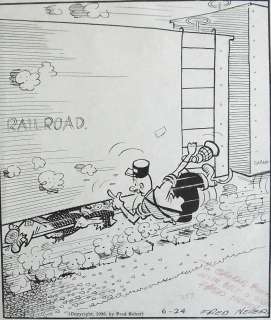 139: Fred Neher 1936 Railroad Humor Hobo Grand Rapids M