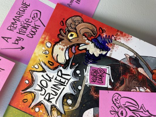 Katie Cook - Dungeon Crawler Carl #0 Katie Cook cover w/ remarque - Prepotente (Scream)