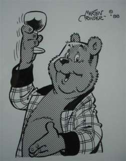 Marten Toonder: Originele pentekening: Een toost van heer Bommel. | Zwiggelaar Auctions