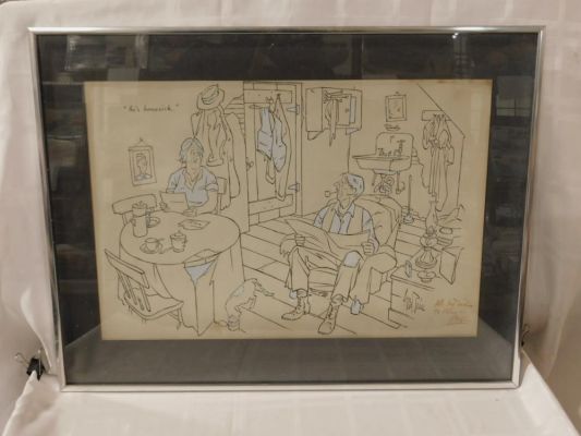Lot 1651 - Framed New Yorker Cartoon Signed | misc / divers