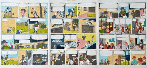 Craenhals/Les 4 as. Ensemble de 3 mises en couleur… | Dagoty