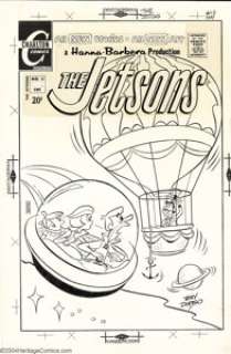 Ray Dirgo - Original Cover Art for the Jetsons #10 (Charlton, 1971). What’s this -- a nineteenth century hot air - | Heritage