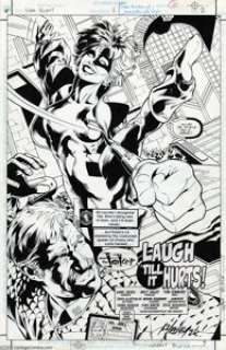 Matt Haley and Tom Simmons - Original Splash Page Art for Tangent Comics The Joker, page 2 (DC, 1997). The Joker - | Heritage