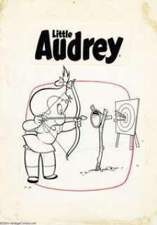 Warren Kremer - Little Audrey Cover Original Art (Harvey, 1961). Warren Kremer provides Little Audrey with an - | Heritage