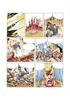 José Ortiz | Burton & Cyb - Traficantes de Armas p.6 (Zona 84) | ECC arte y coleccionismo