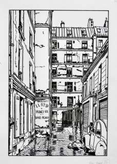 TARDI Jacques Illustration originale publiée dans le portfolio du 9ème festival... | Vermot et Associés