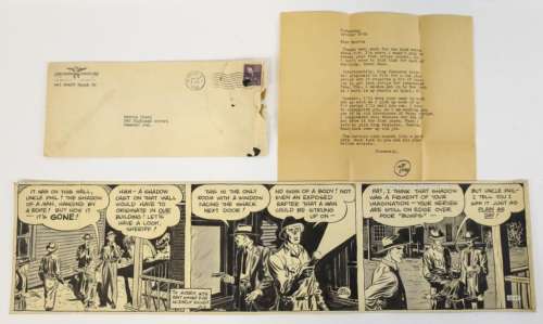 Orginial Comic Art Board And Letter From Mel Graff | misc / divers