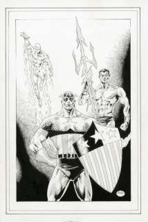 Michael Bair | Michael Bair Marvel’s Trinity Pinup | Big Wow Art