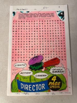 INCREDIBLE HULK fun game #10 art original comic color guide SPLASH 1979 DIRECTOR | eBay US (Buy It Now)