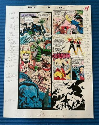 WHAT IF #46 ART original comic COLOR GUIDE 1993 COLOSSUS STORM hellfire club | eBay US (Buy It Now)