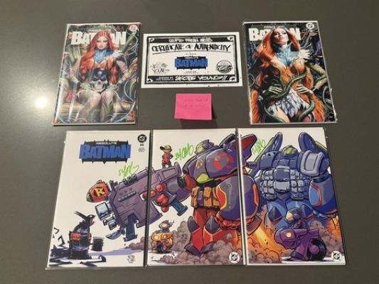 DC Absolute Batman #20 Connecting Cover Set Signed Skottie Young w/ COA & extras | eBay US