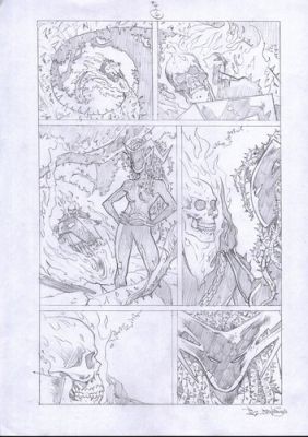 Ghost Rider Spirits of Violence 4p4 Original comic art Paul Davidson | eBay US (Buy It Now)
