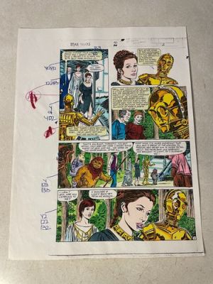 STAR WARS #90 comic art original color guide LEIA C3PO R2D2 EWOK 1984 MARVEL | eBay US (Buy It Now)