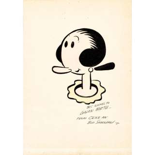 BUD SAGENDORF Signed and Inscribed Original Olive Oyl Popeye Cartoon Artwork | misc / divers