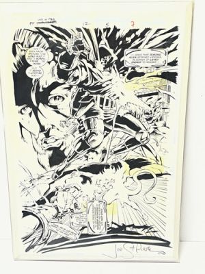 DOOM- Fantastic Four Unlimited #12 Original Art Page 5 Joe St. Pierre Signed | eBay US