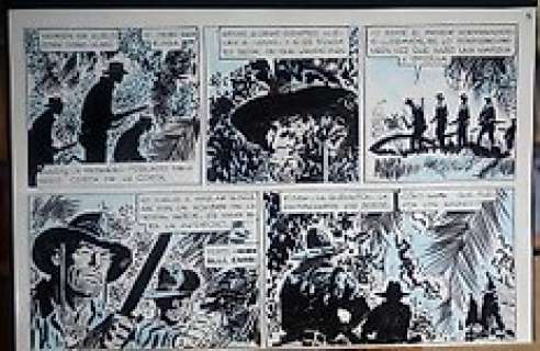 Pratt, Hugo - original plate "Ernie Pike: La pattuglia" 