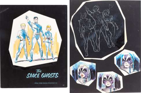 Alex Toth, Tony Sgroi - space ghost series pitch piece