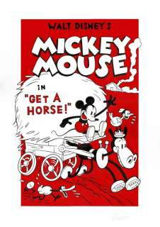 Jordi David RedÃ³ - Mickey Mouse - "Get a Horse!" - Original Recreation of Short Film Poster | Catawiki