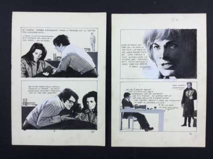 De Gaspari, Giorgio - 2x original plates "Metti una sera a cena" | Catawiki