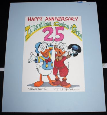 Don Rosa | Uncle Scrooge & Donald Duck Gijon Comic Con Anniversary Promotional Art - Signed | Anthony’s Comic Book Art