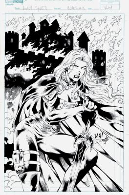 Walter Geovani | Medieval Lady Death #3 Cover (Super Detailed Lady Death Image!) | Romitaman