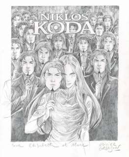 Olivier Grenson - lot 344 - Niklos Koda, Magie Blanche, projet de couverture original…