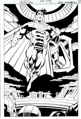 Andy Owens, Scott McDaniel | Countdown: Arena #2 P 1 Splash (Huge Superman Rallying the Jla For Battle!) 2007 | Romitaman