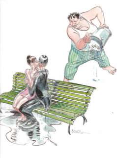 Boucq | Â« San Antonio Â». Gouache couleurs sur papier fort pour la couverture | Tessier Sarrou