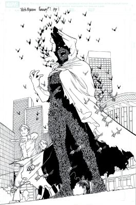 Takeshi Miyazawa | Runaways #7 P 1 Splash (Awesome Full Splash Of: Swarm!) | Romitaman