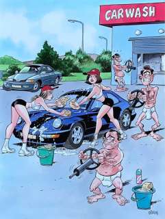 GÃ¼rsel, GÃ¼rcan - Original illustration for puzzle - Grin and Bare it - [c. 2000] | Catawiki