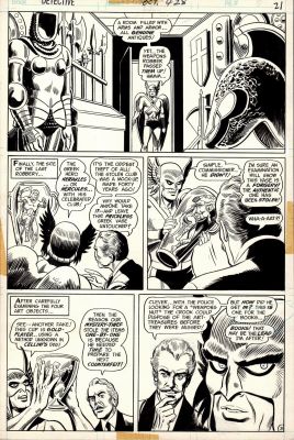 Dick Dillin, Joe Giella | Detective Comics #428 P 3 (Hawkman in Every Panel Trying To Find the Thief! Joe Giella Inks!) 1972 | Romitaman