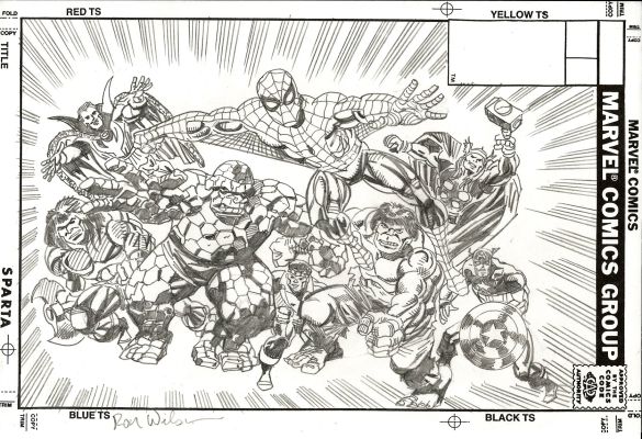 Ron Wilson | Famous Kirby / Romita 1978 Marvel Ad & Calendar Recreation Pinup | Romitaman