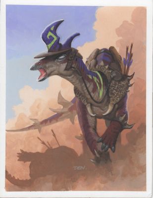 Den Beauvais | Rachur, Field Marshall Dinosaur Guardians Tcg Fantasy Card Game | TDArt
