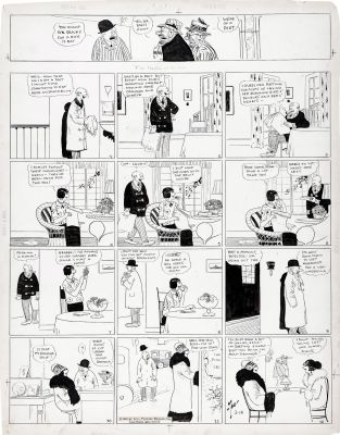 Tad Dorgan | Dorgan, Tad - For Better Or Worse Sunday 3/14 1925, Lillie’s Diet Is on And Off | Cool Lines Art